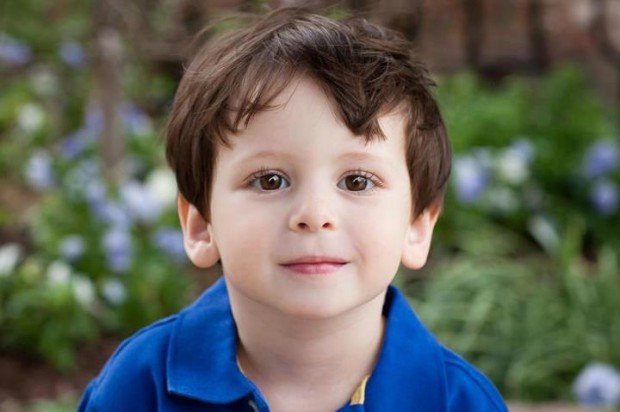 boy with blue t-shirt